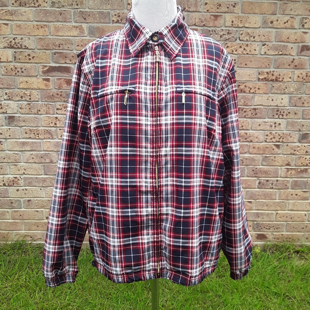 Catalina Plaid full Zip windbreaker jacket